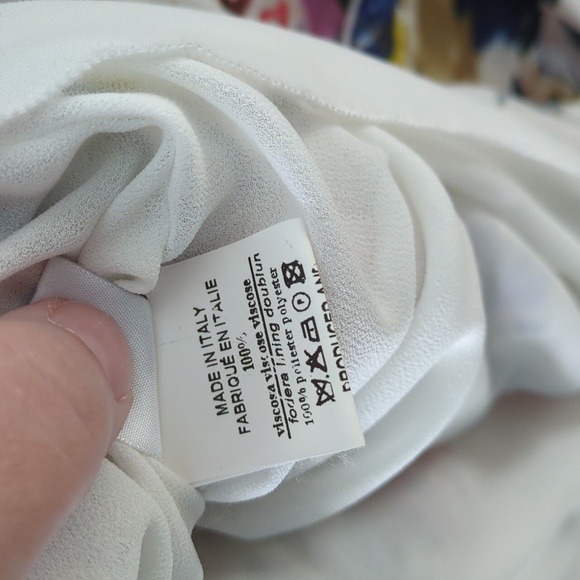 Otto D'Ame floral tiered ruffled cottage core feminine midi Dress wedding shower - Picture 8 of 9